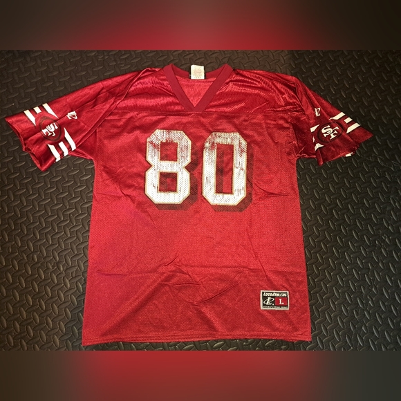 Vintage NFL #80 Jerry Rice San Francisco 49ers logo atheltic football jersey - Picture 2 of 16